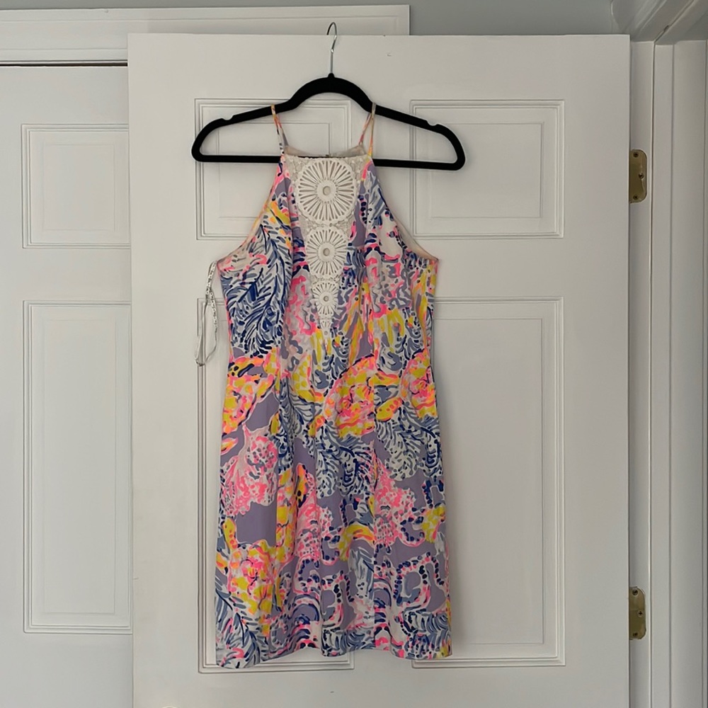 Lilly Pulitzer Floral/Lace Dress Sz 2